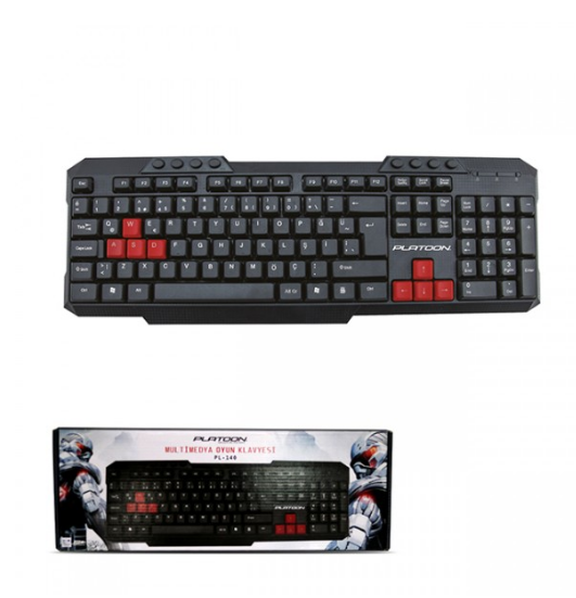 PLATOON PL-140 USB MULTİMEDİA OYUN KLAVYESİ