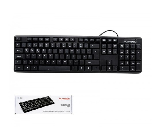 PLATOON PL-070 KABLOLU STANDART USB KLAVYE TÜRKÇE Q