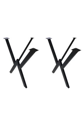 W Eli Belinde Masa Ayağı 40x40 71 Cm Siyah